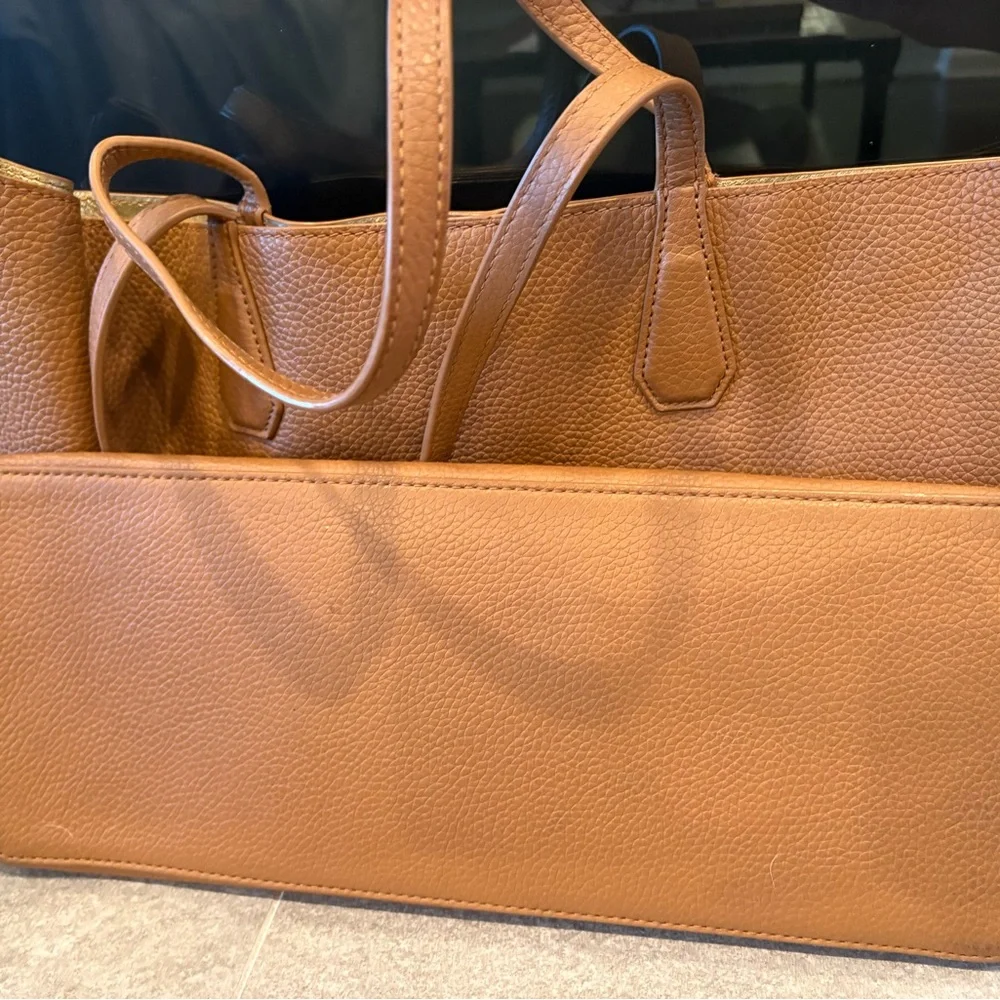 Tory Burch Brown Leather Tote - Picture 6 of 8